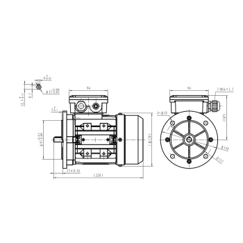 Silnik elektryczny 0,12kW 1400 obr/min. 63B5
